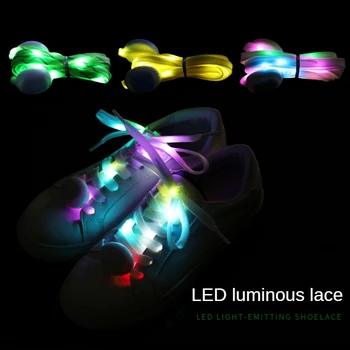 Разноцветные светодиодные ремешки для кроссовок светятся в темноте Ремешки для кроссовок для ночных клубов и дискотек