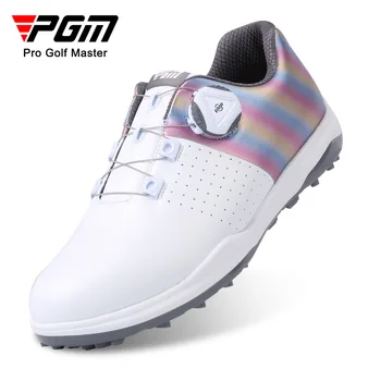 Женская обувь для гольфа PGM, водонепроницаемые противоскользящие женские легкие мягкие дышащие кроссовки, женская спортивная обувь с ремешком на ручке XZ197