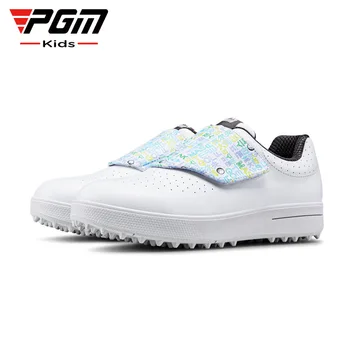 Детская обувь для гольфа PGM, Водонепроницаемые Противоскользящие и износостойкие Детские кроссовки Для мальчиков и девочек, спортивная обувь XZ250