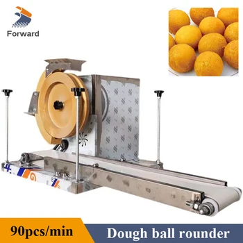 Электрическая машина для округления тестоделительных шариков Тестоделительная машина для резки тестомесильных шариков для выпечки пиццы